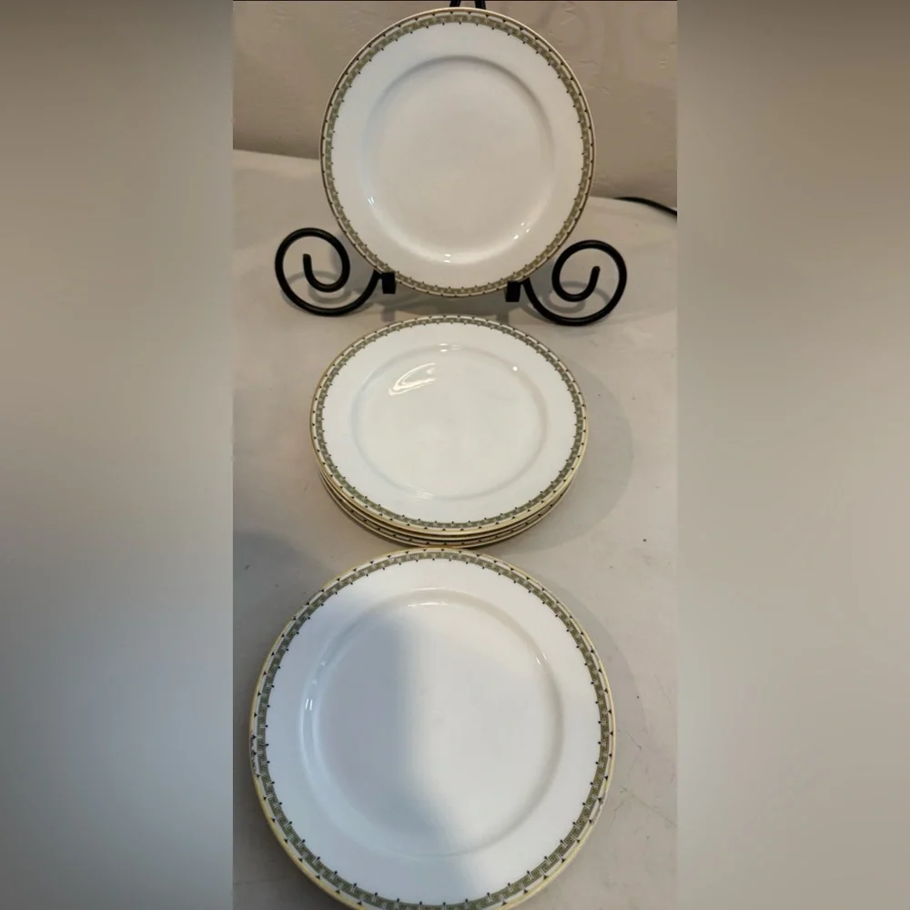 Haviland‎ Albany 7.5” Plate(s) - Schleiger 107A Greek Key Set Of 5